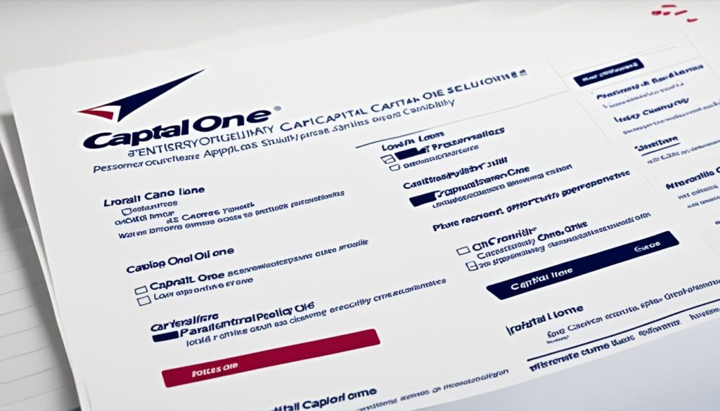 Capital One Personal Loan Application